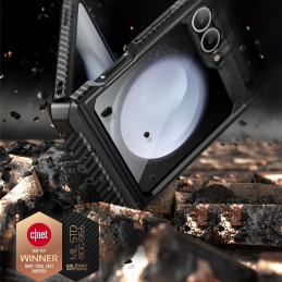 Unicorn Beetle Pro Supcase dėklas, skirtas Samsung Galaxy Z Flip 6 – juodas