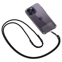 Spigen Universal Strap Set dirželis ir pakabukas - juodas