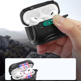 ESR Cyber Flicklock Halolock MagSafe dėklas, skirtas Airpods Pro 1/ 2 - juodas