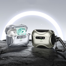 ESR Cyber Flicklock Halolock MagSafe dėklas, skirtas Airpods Pro 1/ 2 – sidabrinis