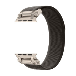 Tech-Protect Nylon Delta dirželis, skirtas Apple Watch 4/ 5/ 6/ 7/ 8/ 9/ SE/ Ultra 1/ 2 (42/ 44/ 45/ 49mm) – juoda/ oran...