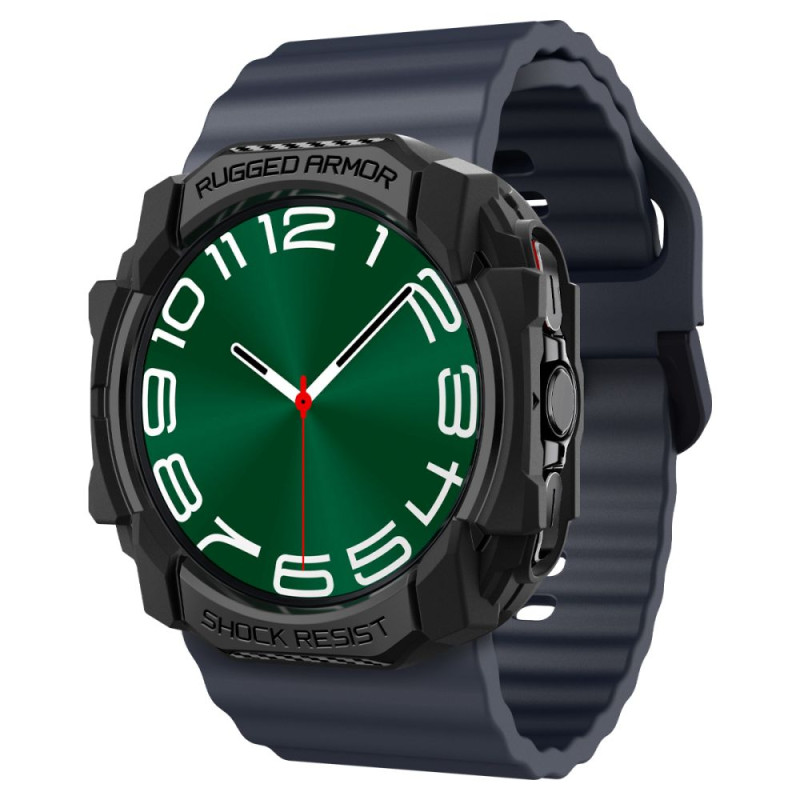 Spigen Rugged Armor dėklas, skirtas Samsung Galaxy Watch Ultra (47 mm) - matinė juoda