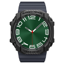 Spigen Rugged Armor dėklas, skirtas Samsung Galaxy Watch Ultra (47 mm) - matinė juoda