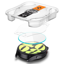 Spigen Glas.tR EZ Fit grūdintas stiklas Samsung Galaxy Watch 7 (44 mm) - 2 vnt.
