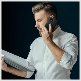 Tech-Protect Wallet dėklas, skirtas Samsung Galaxy M35 5G - juodas