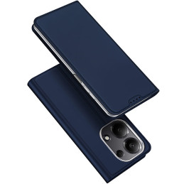 Dux Ducis Skin Pro dėklas, skirtas Xiaomi Redmi Note 13Pro 4G / Poco M6 Pro 4G su atvartu ir kortelės lizdu - mėlynas