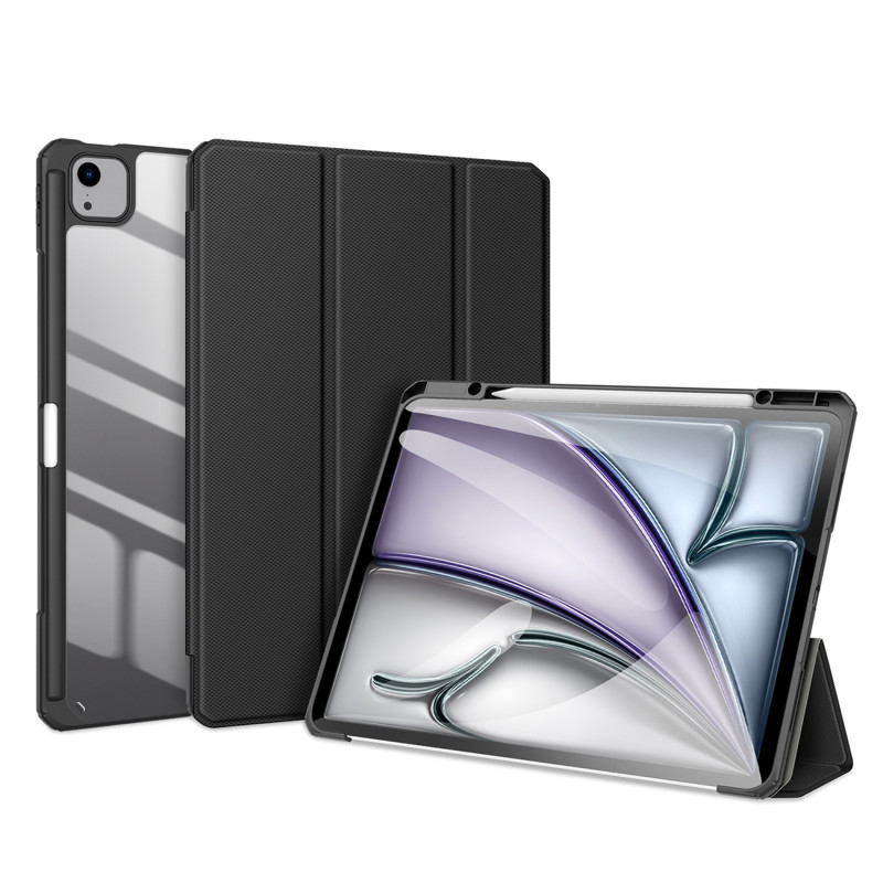 Dux Ducis Toby dėklas su atvartu ir stovu iPad Air 13" 2024 / iPad Pro 12.9" 2018-2022 - juodas
