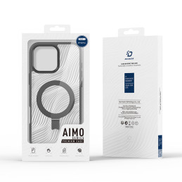 Dux Ducis Aimo Mag dėklas su MagSafe ir stovu iPhone 16 Pro - juodas