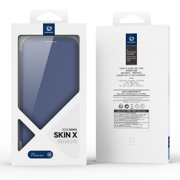 Dux Ducis Skin X Pro dėklas skirtas iPhone 16 Pro Max su MagSafe ir atvartu - mėlynas