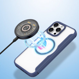 Dux Ducis Skin X Pro dėklas skirtas iPhone 16 Pro Max su MagSafe ir atvartu - mėlynas
