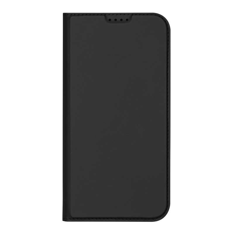 Dux Ducis Skin Pro dėklas iPhone 16 su atvartu ir kortelių lizdu - juodas