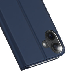 Dux Ducis Skin Pro dėklas iPhone 16 su atvartu ir kortelių lizdu - mėlynas