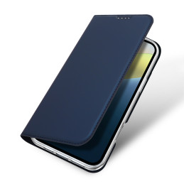 Dux Ducis Skin Pro dėklas iPhone 16 su atvartu ir kortelių lizdu - mėlynas