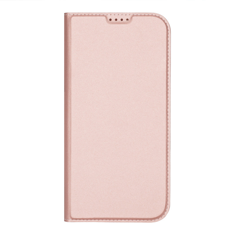 Dux Ducis Skin Pro dėklas iPhone 16 Pro Max su atvartu ir kortelių lizdu - rožinis