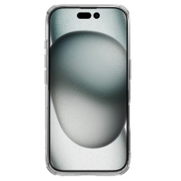 Nillkin Nature Pro dėklas iPhone 16 - skaidrus ir baltas