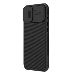 Nillkin CamShield Pro dėklas iPhone 16 su fotoaparato dangteliu – juodas