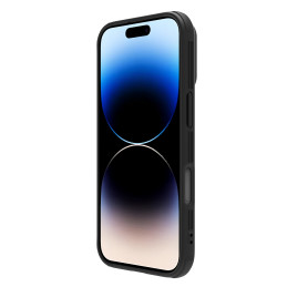 Nillkin CamShield Pro dėklas iPhone 16 su fotoaparato dangteliu – juodas