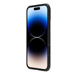 Nillkin CamShield Pro dėklas, skirtas iPhone 16 Pro Max su fotoaparato dangteliu – juodas