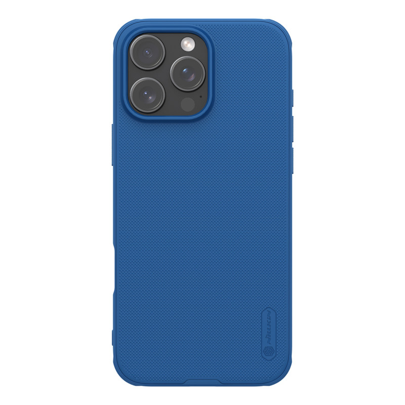 Nillkin Super Frosted Shield Pro magnetinis dėklas, skirtas iPhone 16 Pro – mėlynas
