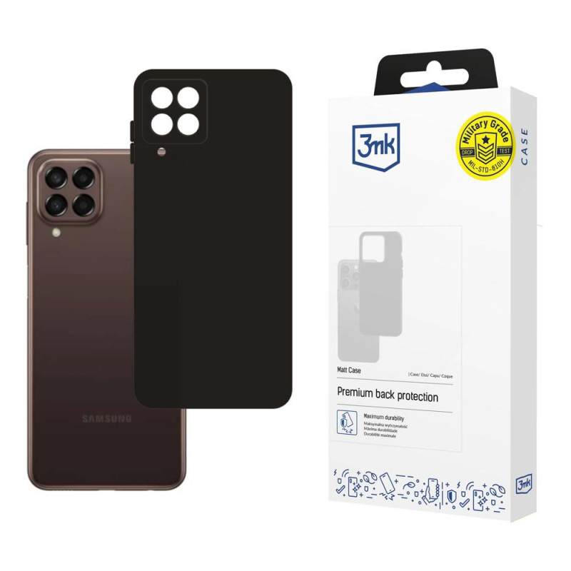 3mk matinis dėklas, skirtas Samsung Galaxy M33 5G – juodas
