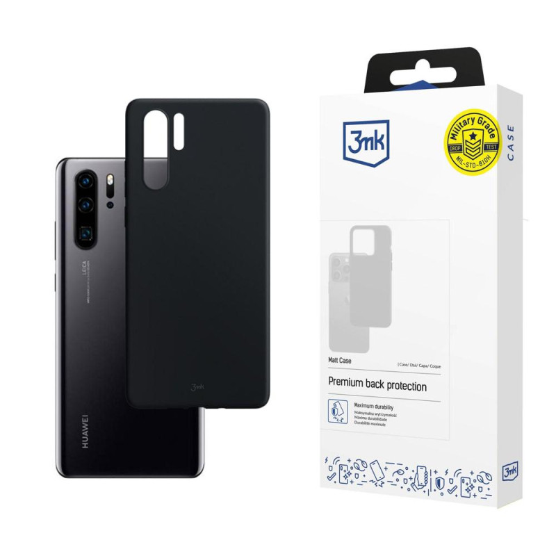 3mk matinis dėklas, skirtas Huawei P30 Pro – juodas