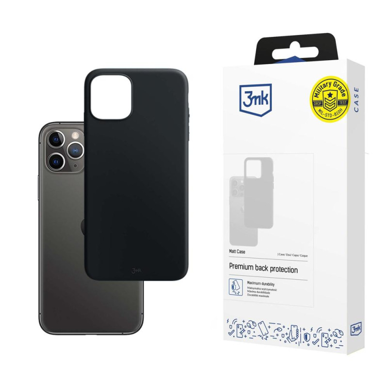 3mk matinis dėklas, skirtas iPhone 11 Pro – juodas