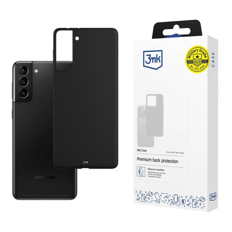 3mk matinis dėklas, skirtas Samsung Galaxy S21+ 5G – juodas