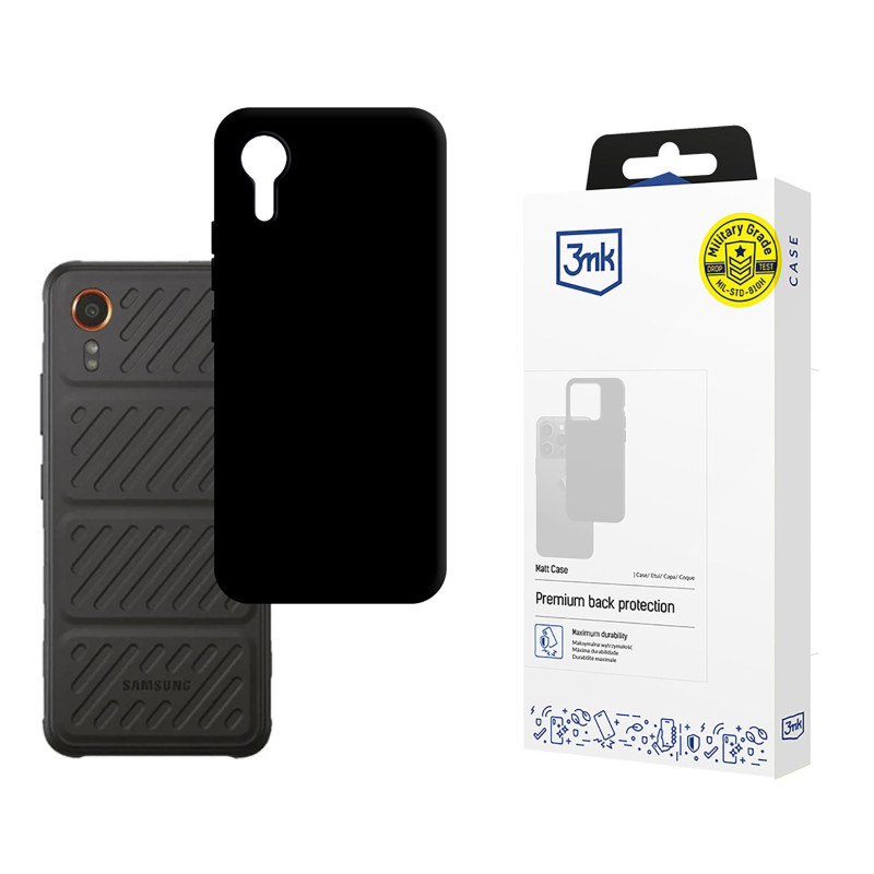 3mk matinis dėklas, skirtas Samsung Galaxy XCover 7 – juodas