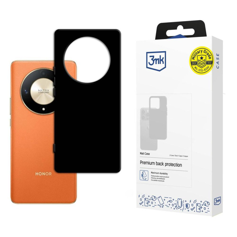 3mk matinis dėklas, skirtas Honor Magic6 Lite 5G – juodas