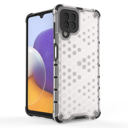 Korinis šarvuotas dėklas su gelio rėmeliu, skirtas Samsung Galaxy A22 4G mėlynai