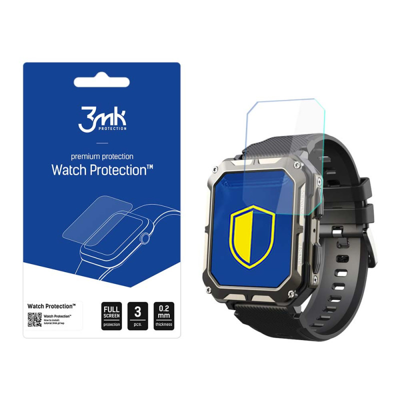 3mk Watch Protection™ v. FlexibleGlass hibridinis stiklas ant Cubot C20 Pro