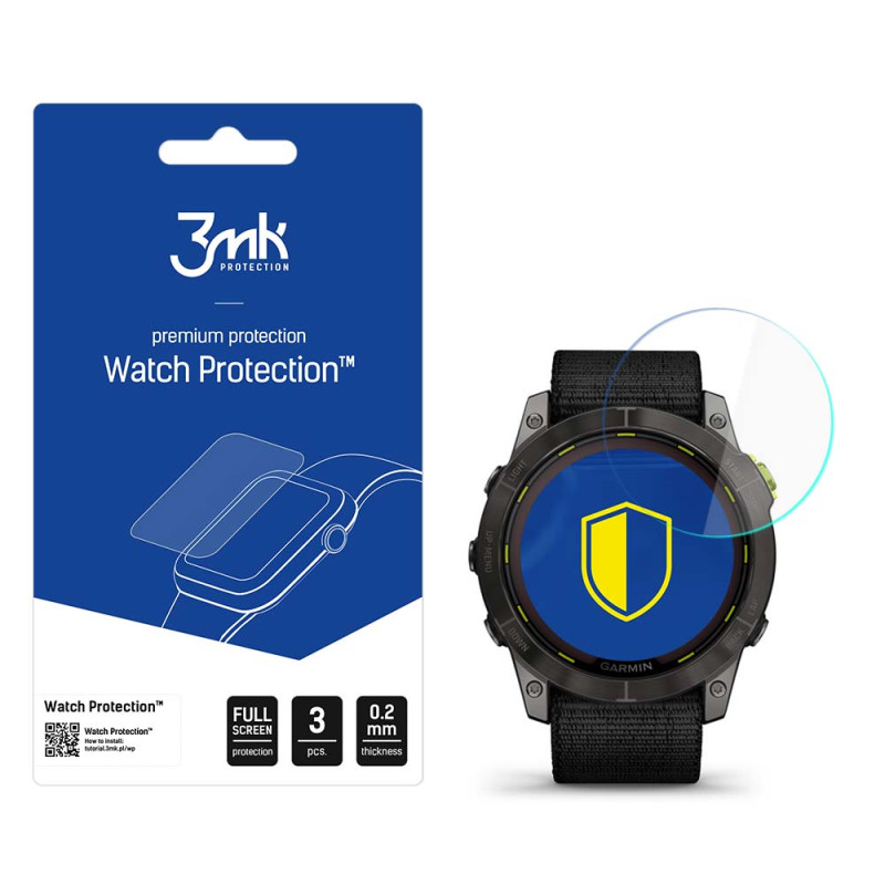 3mk Watch Protection™ v. FlexibleGlass hibridinis stiklas, skirtas Garmin Enduro 2 51 mm