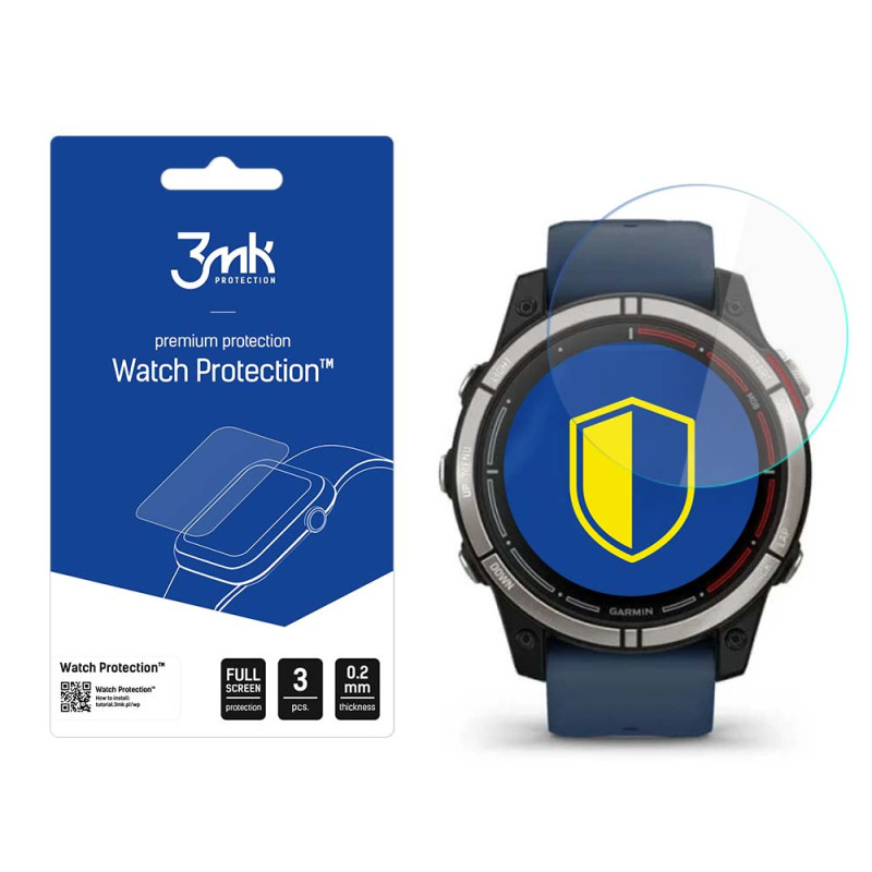 3mk Watch Protection FlexibleGlass hibridinis stiklas, skirtas Garmin Quatix 7