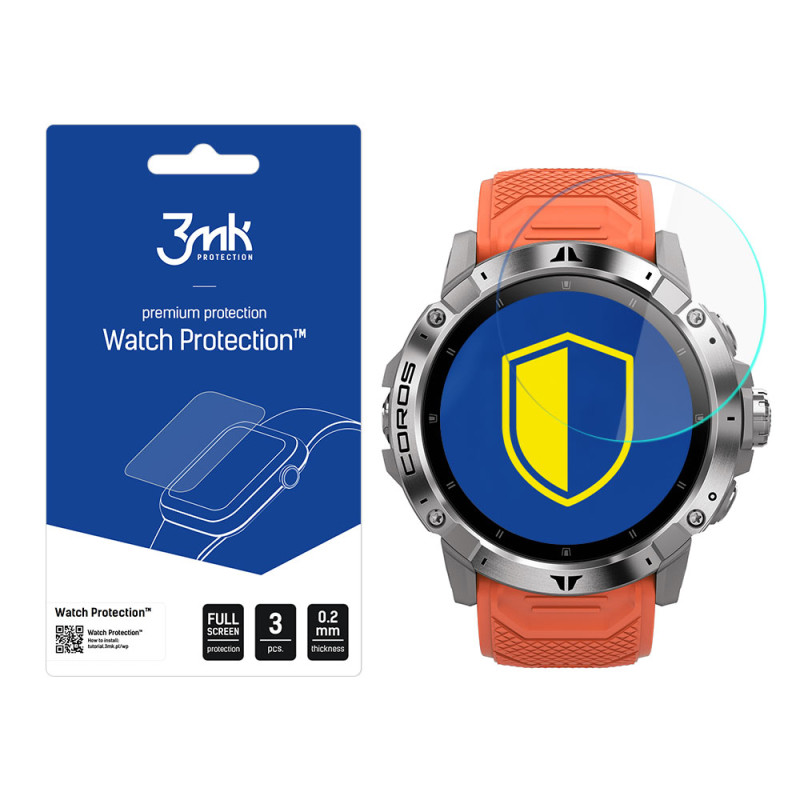 3mk Watch Protection FlexibleGlass hibridinis stiklas ant Coros Vertix 2