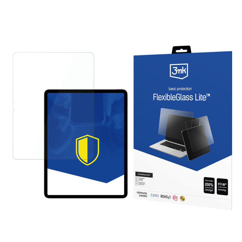 Grūdintas stiklas 3mk FlexibleGlass Lite, skirtas iPad Air 12,9 colių 2024 m.