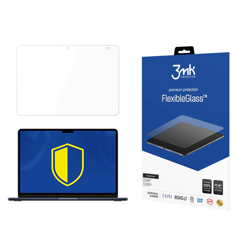 3mk FlexibleGlass™ hibridinis stiklas, skirtas MacBook Air 13" 2022 (M2)