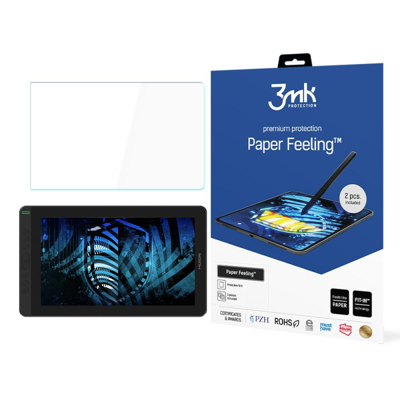 3mk Paper Feeling apsauginė plėvelė ant Huion Kamvas 13