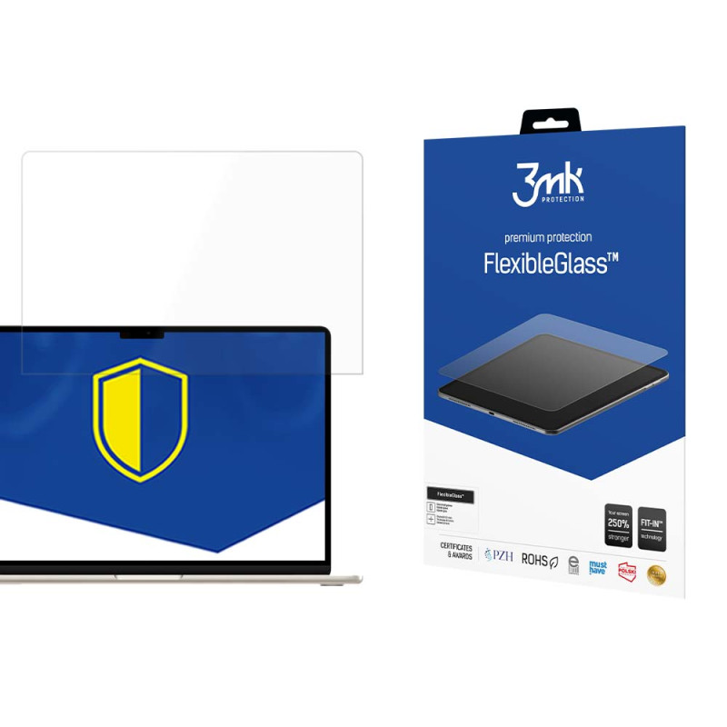 3mk FlexibleGlass™ hibridinis stiklas, skirtas MacBook Air 15" 2023 (M2)