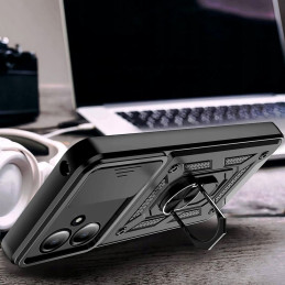 Tech-Protect Camshield Pro dėklas, skirtas Xiaomi Redmi 13C 5G - juodas