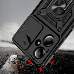 Tech-Protect Camshield Pro dėklas, skirtas Xiaomi Redmi 13C 5G - juodas