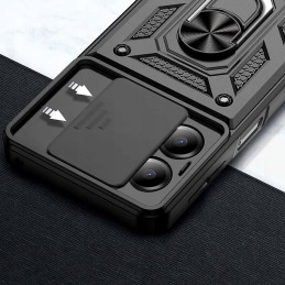 Tech-Protect Camshield Pro dėklas, skirtas Xiaomi Redmi 13C 5G - juodas
