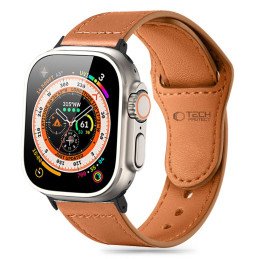 Tech-Protect Naturalfit dirželis, skirtas Apple Watch 4 / 5 / 6 / 7 / 8 / 9 / SE (38 / 40 / 41 mm) - ruda