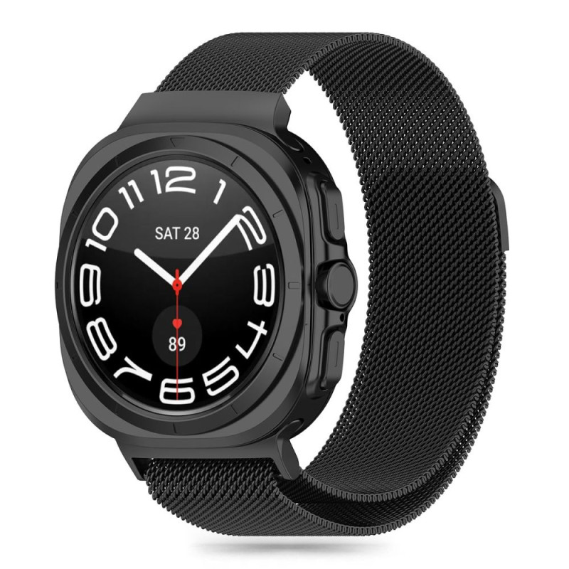 Tech-Protect MilaneseBand, skirta Samsung Galaxy Watch Ultra (47 mm) - juoda