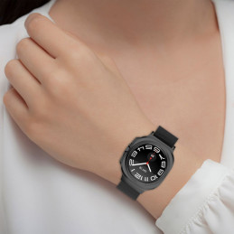 Tech-Protect MilaneseBand, skirta Samsung Galaxy Watch Ultra (47 mm) - juoda