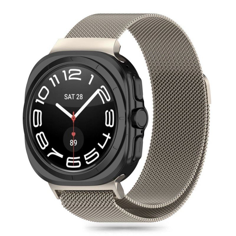 Tech-Protect MilaneseBand, skirta Samsung Galaxy Watch Ultra (47 mm) - smėlio spalvos