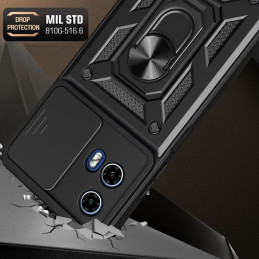 Tech-Protect Camshield Pro dėklas, skirtas Motorola Moto G85 5G - juodas