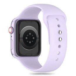 Tech-Protect silikoninis dirželis, skirtas Apple Watch 4/ 5/ 6/ 7/ 8/ 9/ SE (38/ 40/ 41mm) – violetinė