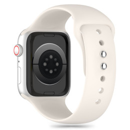 Tech-Protect silikoninis dirželis Apple Watch 4 / 5 / 6 / 7 / 8 / 9 / SE (38 / 40 / 41 mm) - smėlio spalvos