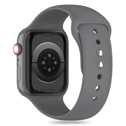 Tech-Protect silikoninis dirželis, skirtas Apple Watch 4/ 5/ 6/ 7/ 8/ 9/ SE/ Ultra 1/ 2 (42/ 44/ 45/ 49 mm) – pilka