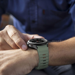Tech-Protect silikoninis dirželis, skirtas Samsung Galaxy Watch 4/ 5/ 5 Pro/ 6/ 7/ FE – žalias